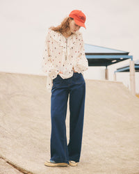 THE SHINZONE PAISLEY EMBROIDERED BLOUSE ECRU 02