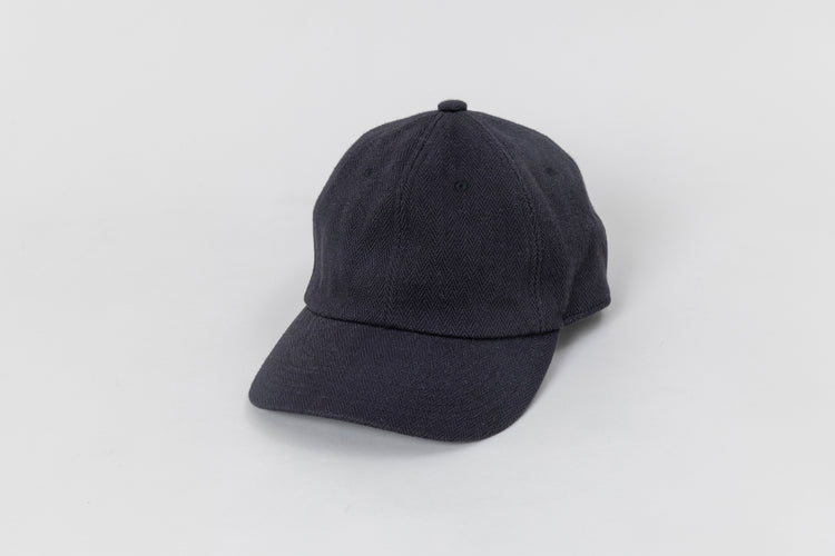 ERA. HOMMA HERRINGBONE 6 PANEL CAP A001H BLACK
