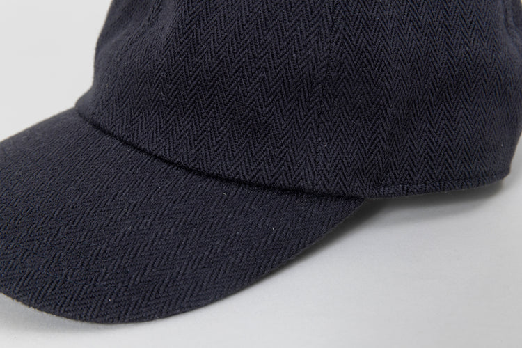 ERA. HOMMA HERRINGBONE 6 PANEL CAP A001H BLACK