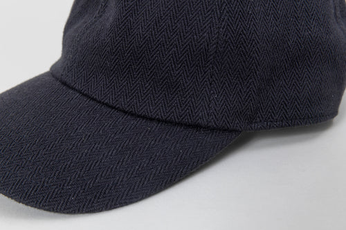ERA. HOMMA HERRINGBONE 6 PANEL CAP A001H BLACK
