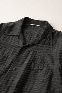 OLD JOE BRAND   GATHERED WAIST MARLBORO SHIRTS (Long-sleeve) 261OJ-SH29 SUMI STRIPE