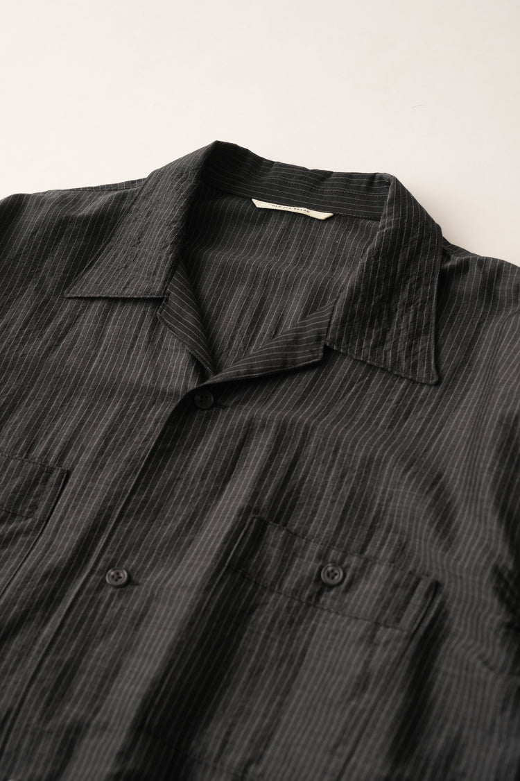 OLD JOE BRAND   GATHERED WAIST MARLBORO SHIRTS (Long-sleeve) 261OJ-SH29 SUMI STRIPE