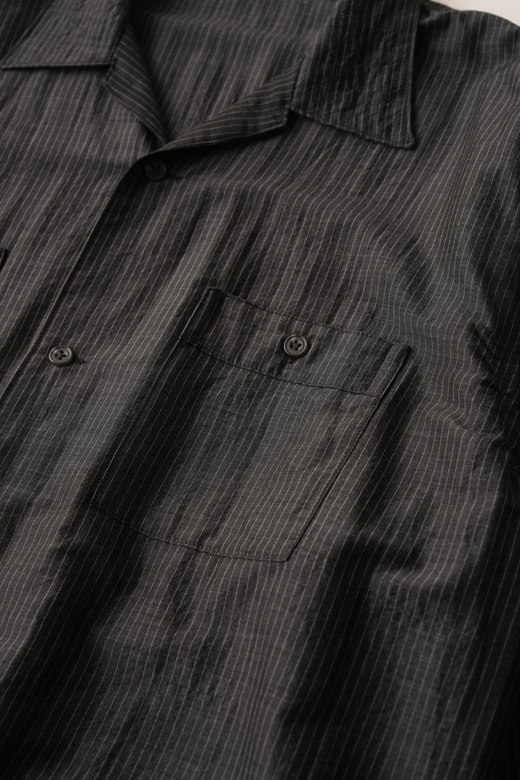 OLD JOE BRAND   GATHERED WAIST MARLBORO SHIRTS (Long-sleeve) 261OJ-SH29 SUMI STRIPE