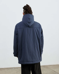 ARMY TWILL COTTON NYLON DUFFEL COAT NAVY