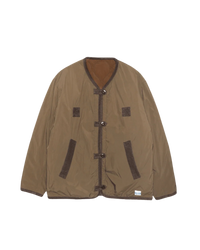 ARMY TWILL  QUILTING REVERSIBLE JACKET AM-2654007 BROWN