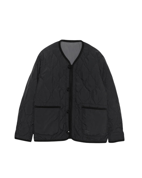 ARMY TWILL QUILTING REVERSIBLE JACKET AM-2654007 BLACK