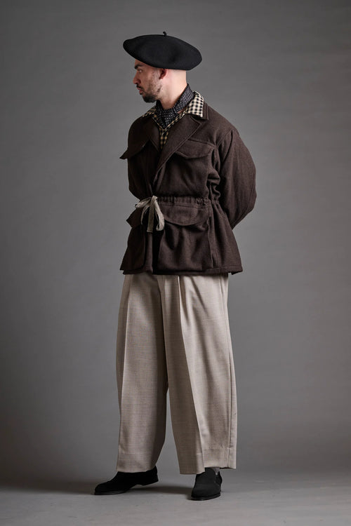 HAVERSACK  ウールカシミヤモッサミリタリージャケット 472608