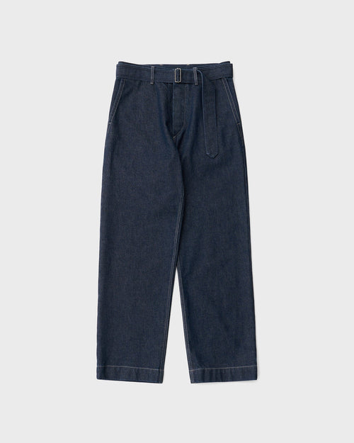 ANOTHER OFFICE / Plenty Belted Denim Slacks ONE WASHED