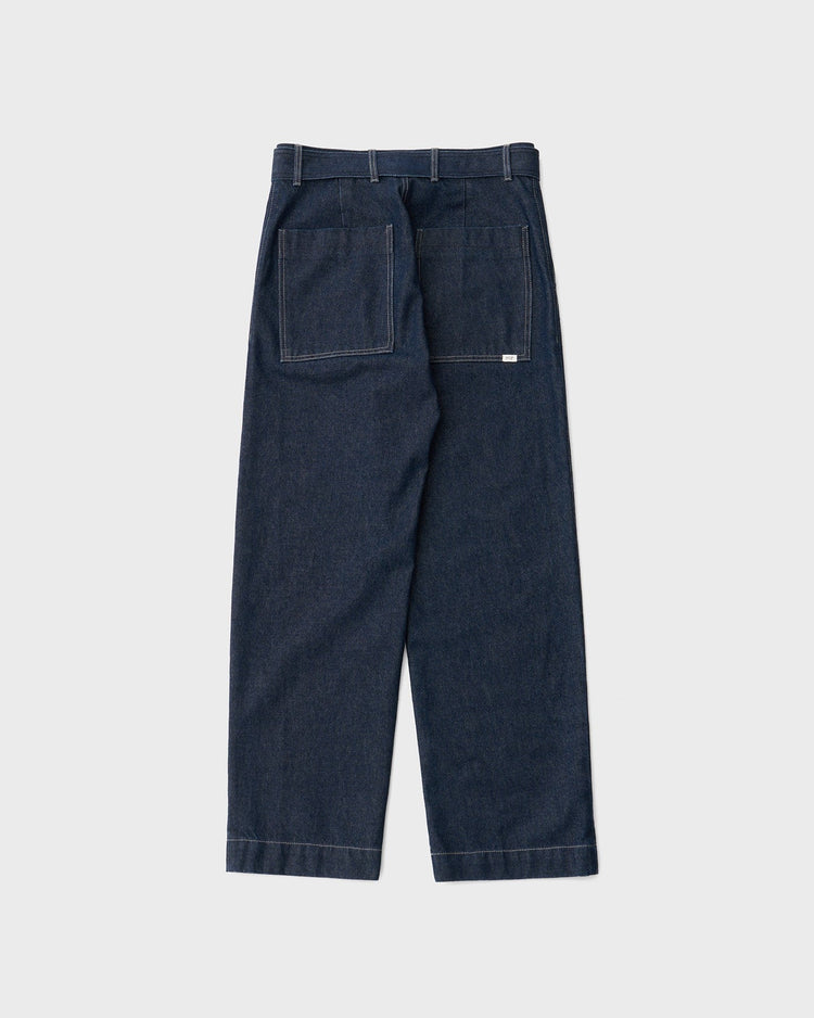 ANOTHER OFFICE / Plenty Belted Denim Slacks ONE WASHED