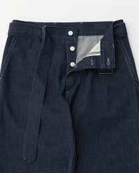 ANOTHER OFFICE / Plenty Belted Denim Slacks ONE WASHED