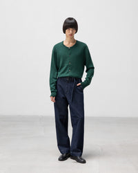 ANOTHER OFFICE / Plenty Belted Denim Slacks ONE WASHED