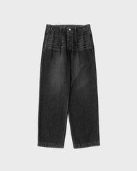 ANOTHER OFFICE / Maverick One-Tuck Denim Pants FADED BLACK