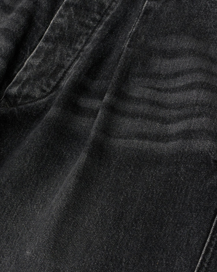 ANOTHER OFFICE / Maverick One-Tuck Denim Pants FADED BLACK