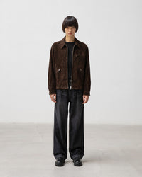 ANOTHER OFFICE / Maverick One-Tuck Denim Pants FADED BLACK