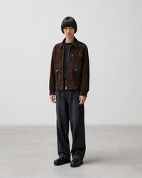 ANOTHER OFFICE / Maverick One-Tuck Denim Pants FADED BLACK