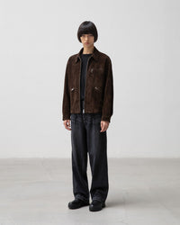 ANOTHER OFFICE / Maverick One-Tuck Denim Pants FADED BLACK