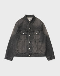 ANOTHER OFFICE / Rider Denim Jacket FADED BLACK
