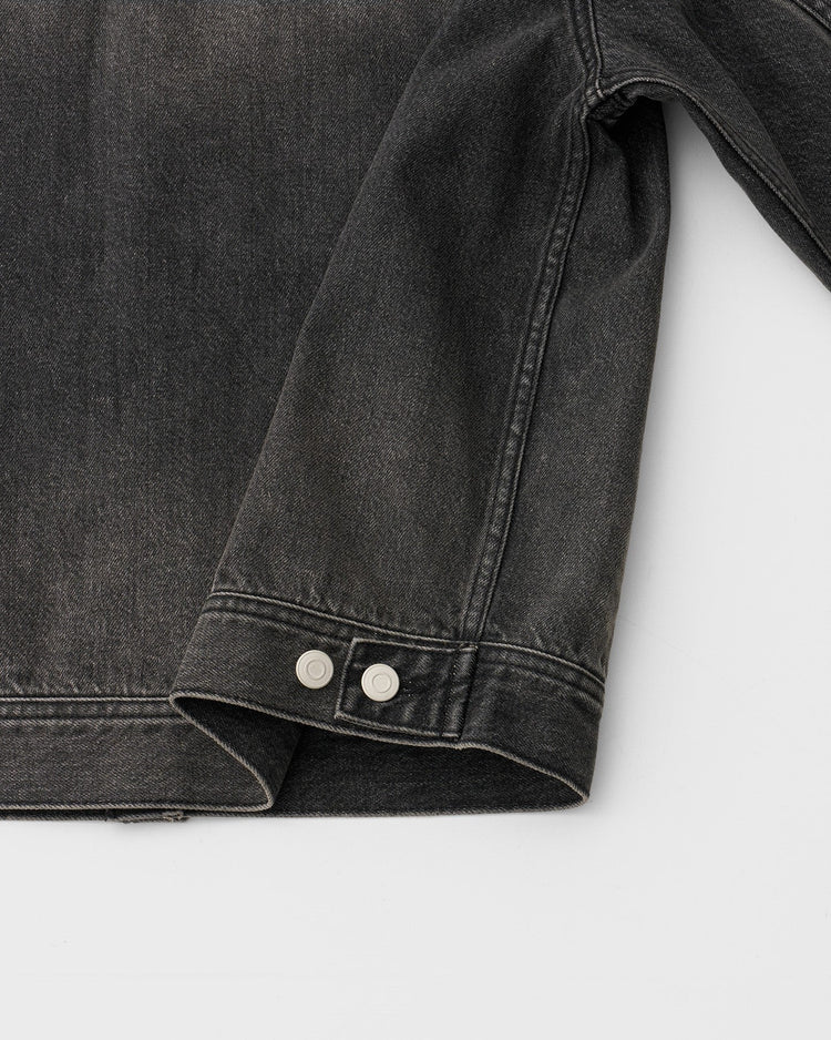 ANOTHER OFFICE / Rider Denim Jacket FADED BLACK