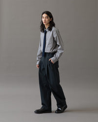 ANOTHER OFFICE / Bonjour 2Tuck Pants ALMOST BLACK