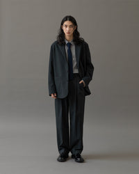 ANOTHER OFFICE / Bonjour 2Tuck Pants ALMOST BLACK