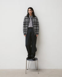 ANOTHER OFFICE / Bonjour 2Tuck Pants ALMOST BLACK