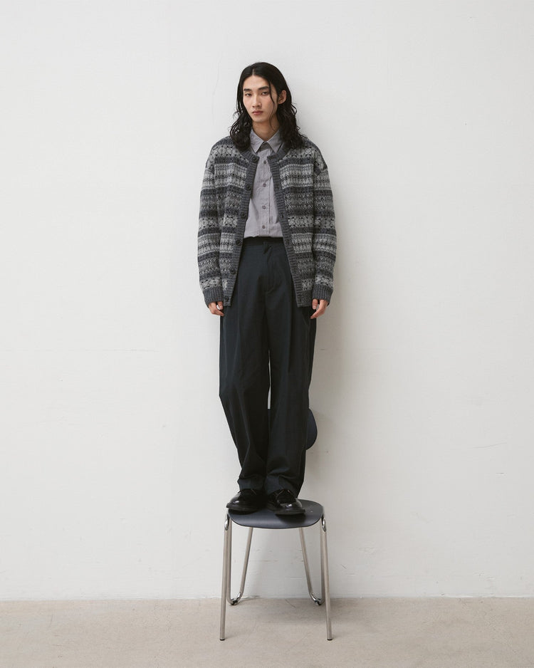 ANOTHER OFFICE / Bonjour 2Tuck Pants ALMOST BLACK