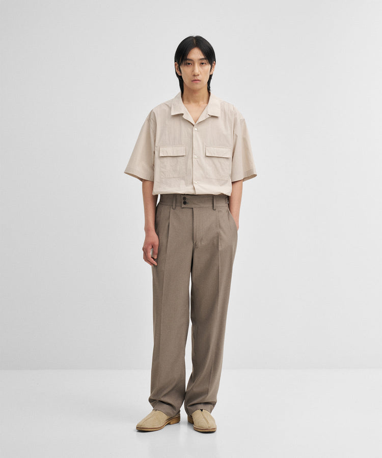 ANOTHER OFFICE / Voyager Shirt - Jacket Sand Gray