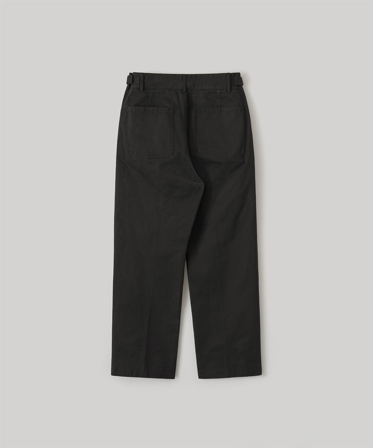 ANOTHER OFFICE Narrow Stripe Tapered Slacks