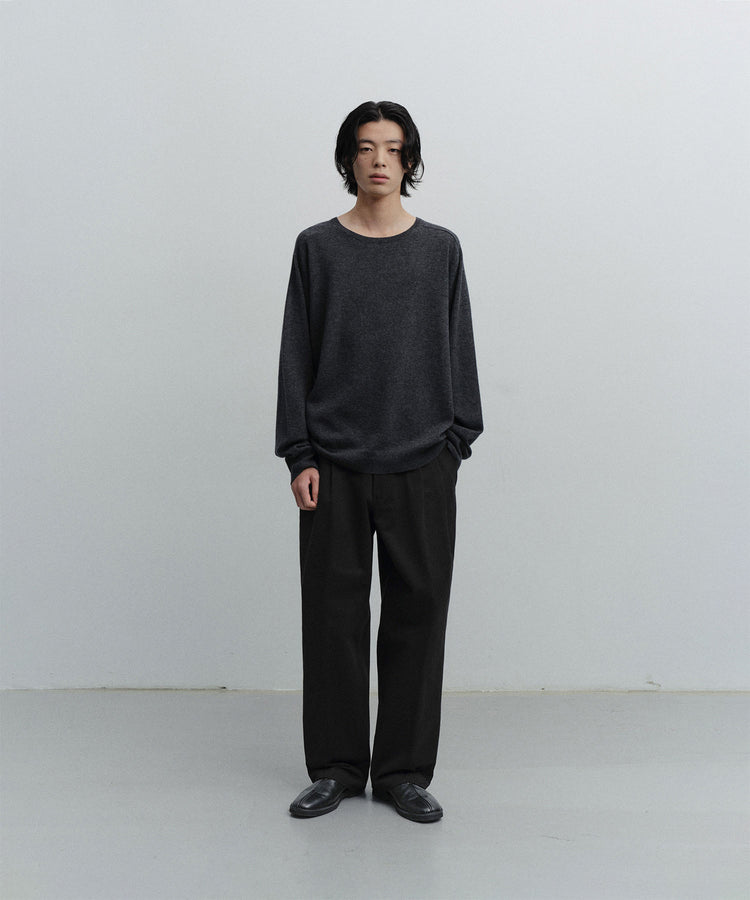 ANOTHER OFFICE Narrow Stripe Tapered Slacks