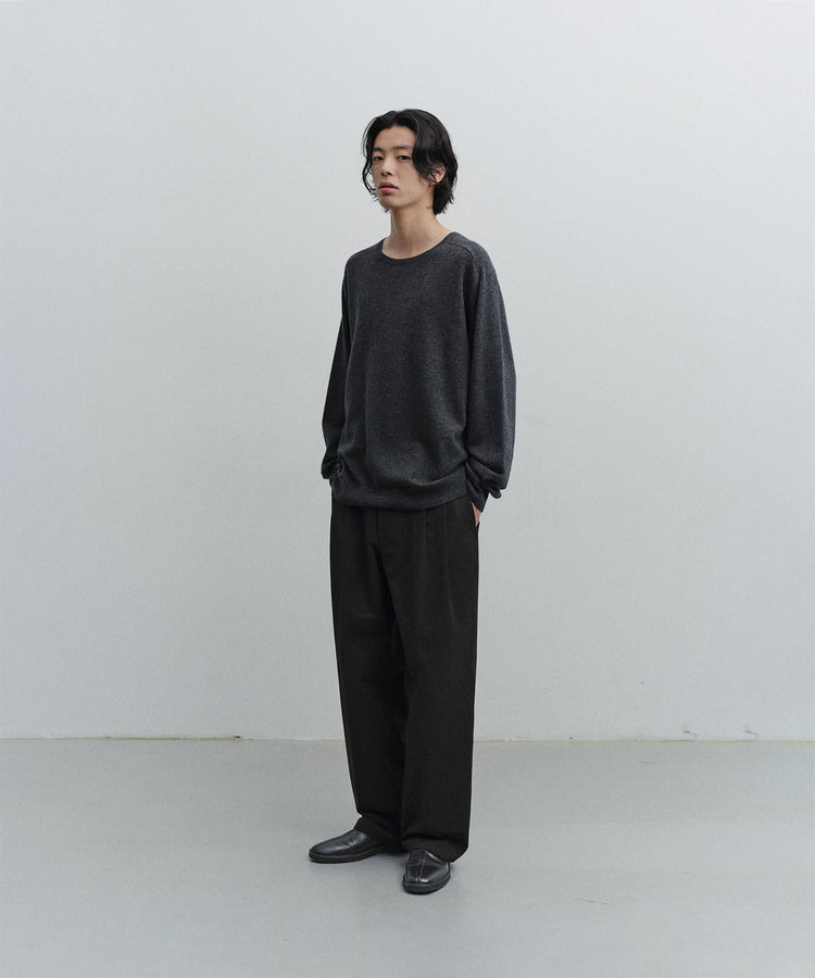 ANOTHER OFFICE Narrow Stripe Tapered Slacks
