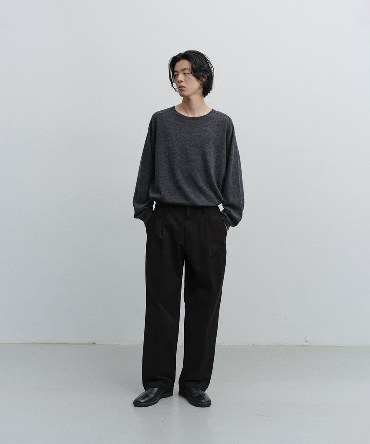ANOTHER OFFICE Narrow Stripe Tapered Slacks