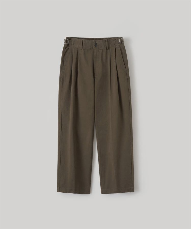 ANOTHER OFFICE Narrow Stripe Tapered Slacks