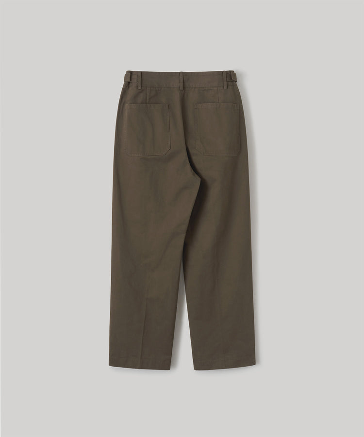 ANOTHER OFFICE Narrow Stripe Tapered Slacks