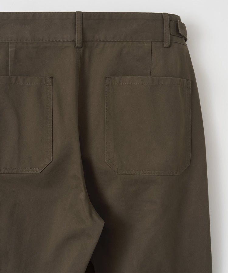 ANOTHER OFFICE Narrow Stripe Tapered Slacks