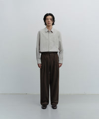 ANOTHER OFFICE Narrow Stripe Tapered Slacks