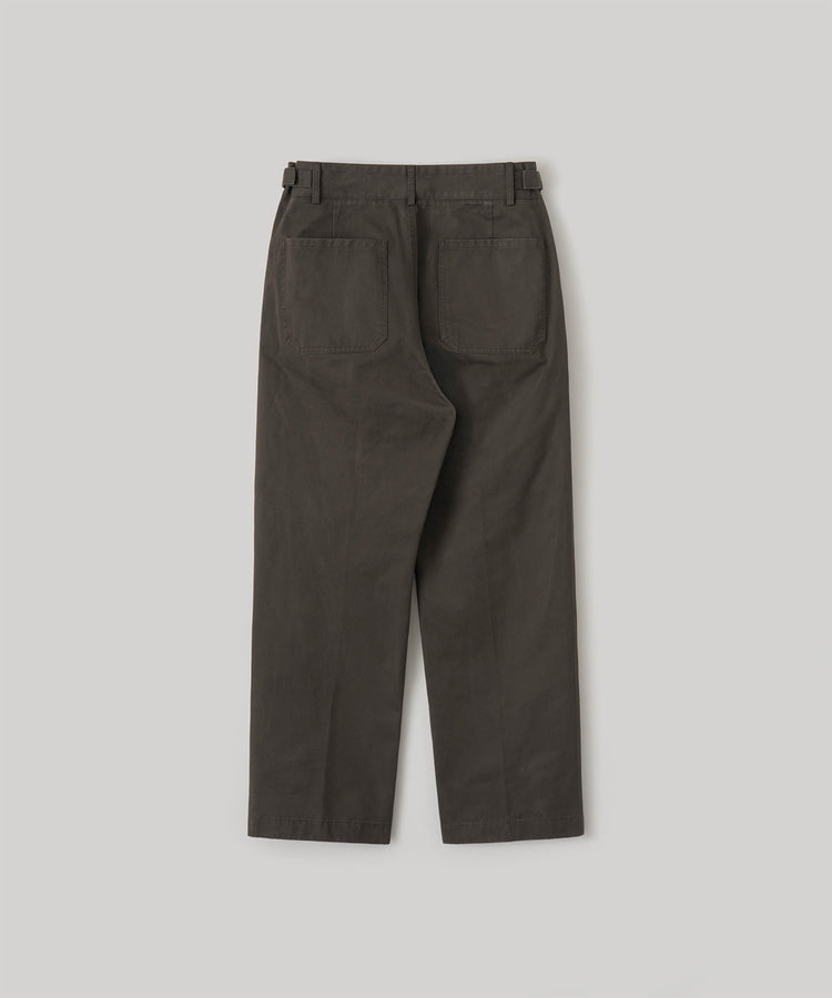 ANOTHER OFFICE Narrow Stripe Tapered Slacks