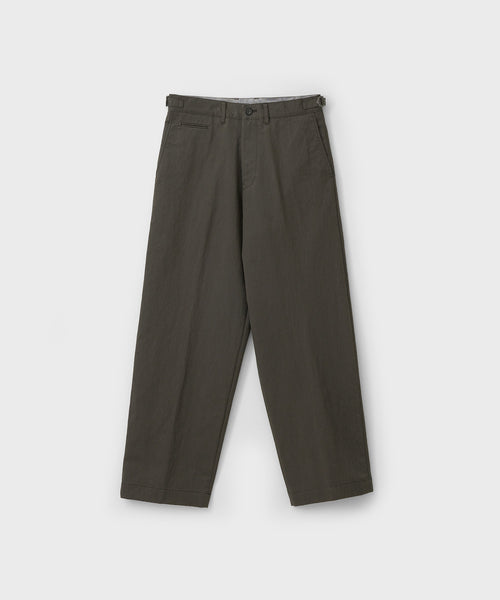 ANOTHER OFFICE Officer Curved Chino Pants AOFSPT015 ANTRACITE
