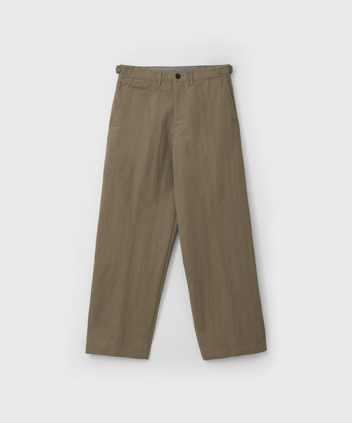 ANOTHER OFFICE Officer Curved Chino Pants AOFSPT015 KHAKI