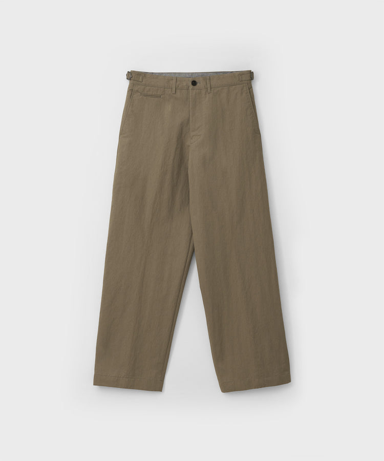 ANOTHER OFFICE  Officer Curved Chino Pants AOFSPT015 KHAKI