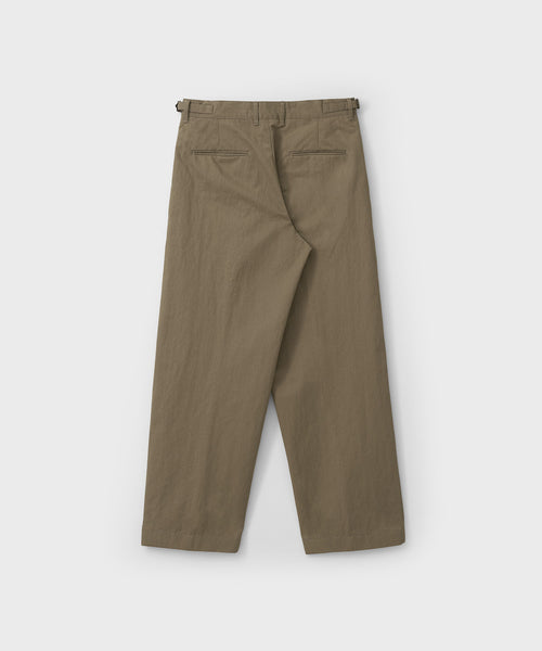 ANOTHER OFFICE Officer Curved Chino Pants AOFSPT015 KHAKI