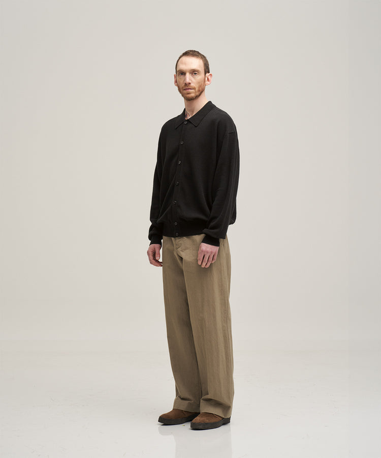 ANOTHER OFFICE  Officer Curved Chino Pants AOFSPT015 KHAKI