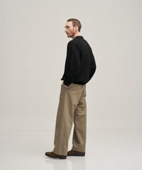 ANOTHER OFFICE  Officer Curved Chino Pants AOFSPT015 KHAKI