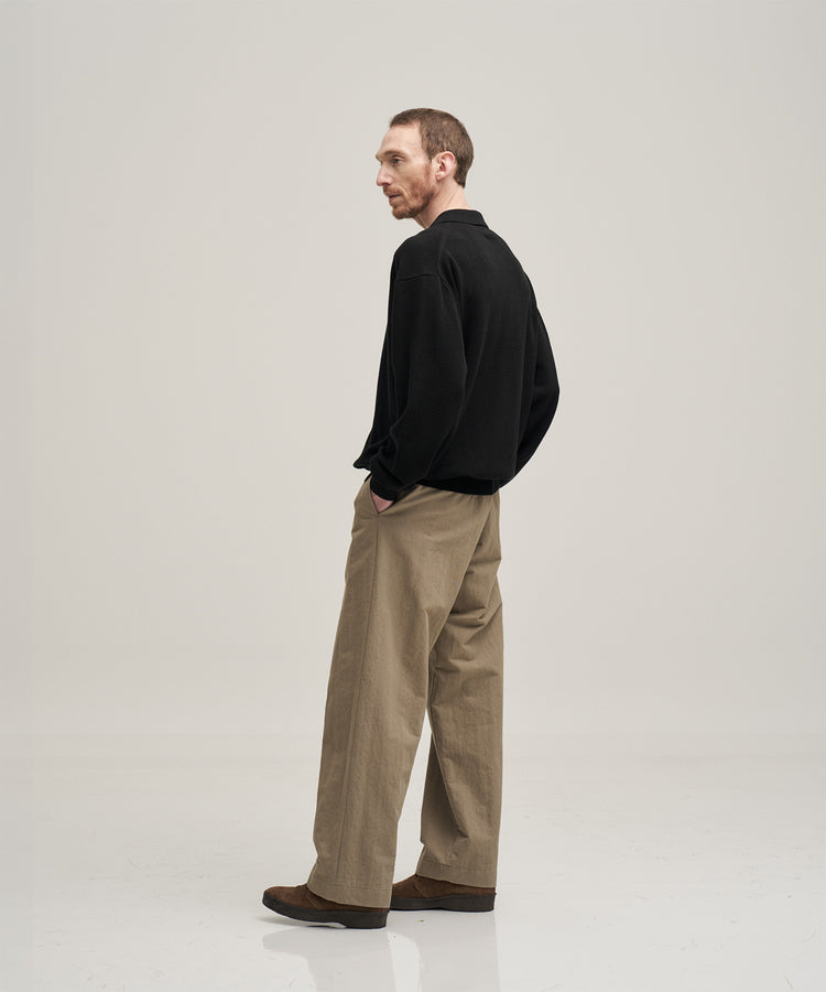 ANOTHER OFFICE  Officer Curved Chino Pants AOFSPT015 KHAKI