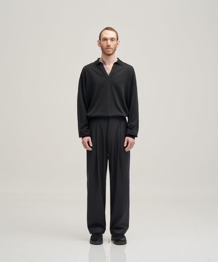 ANOTHER OFFICE  Narrow Stripe Tapered Slacks