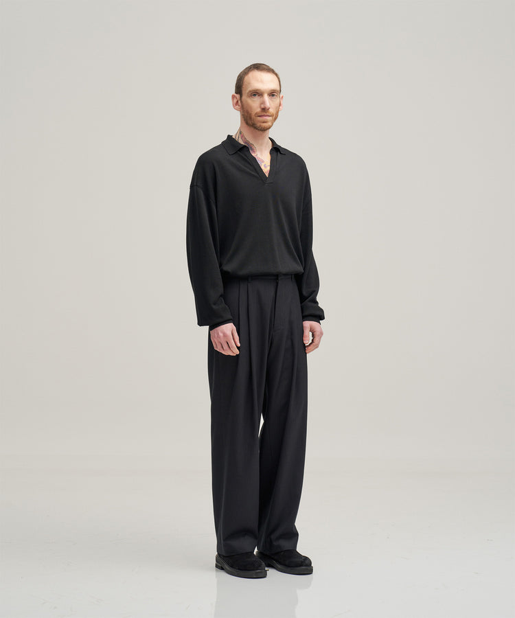 ANOTHER OFFICE  Narrow Stripe Tapered Slacks
