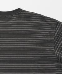 ANOTHER OFFICE  Ordinary Multi Stripe Pocket TEE AOFSTS016 FADED BLACK