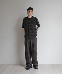 ANOTHER OFFICE  Ordinary Multi Stripe Pocket TEE AOFSTS016 FADED BLACK