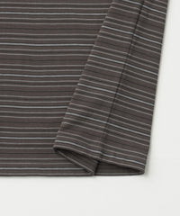 ANOTHER OFFICE  Ordinary Multi Stripe Pocket TEE AOFSTS016 MILD BROWN