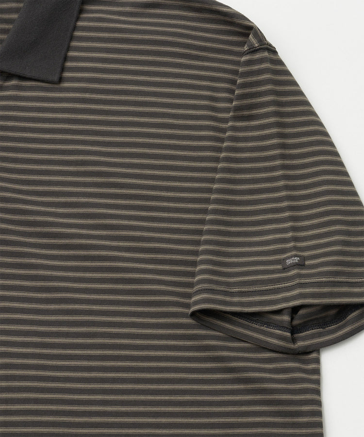 ANOTHER OFFICE  Brief Stripe Short Sleeve TEE AOFSTS017 CHARCOAL