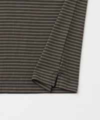ANOTHER OFFICE  Brief Stripe Short Sleeve TEE AOFSTS017 CHARCOAL